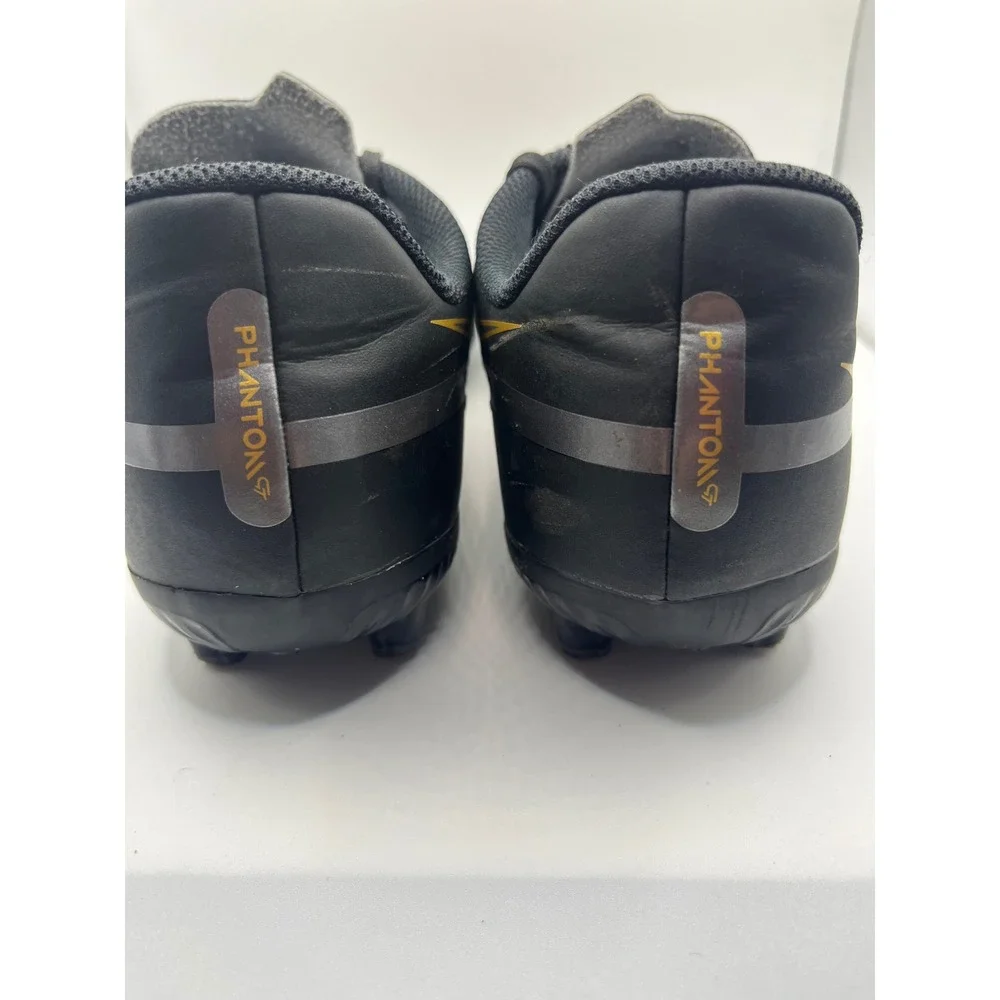 Nike Phantom GT2 Academy MG Soccer Cleats Black Gold Silver‎ Kids Youth